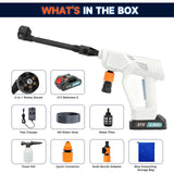 21V Cordless Pressure Washer with 6-in-1 Nozzle Compact Kit