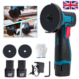 12V Mini Cordless Angle Grinder Kit with Batteries & Charger