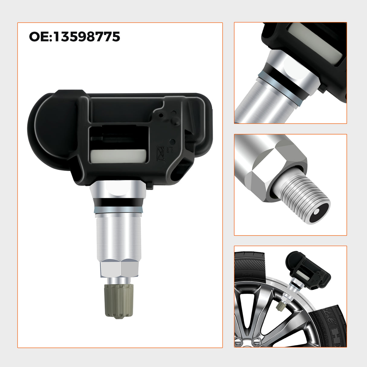 Tyre Pressure Sensor 13598775 for Vauxhall Astra Corsa Zafira Insignia