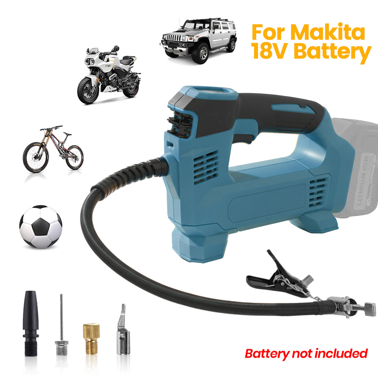 18V Cordless Car Tyre Inflator for DeWalt / Makita