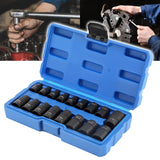 17pcs Impact E Torx Female Sockets Set — E5-E24 3/8'' & 1/2'' Drive