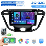 9'' Apple Carplay Android 14 DAB+ Radio Stereo 2+32G — Ford Transit Custom 2012-2021