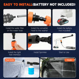 21V Cordless Pressure Washer with 6-in-1 Nozzle Compact Kit