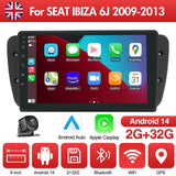 9'' Apple Carplay Android 14 Radio Stereo 2+32GB — SEAT IBIZA 6J 2009-2013