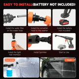 High Power Cordless Pressure Washer with Pure Copper Motor Kit