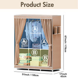 Spacious Fabric Wardrobe Closet Storage Organizer for Bedroom