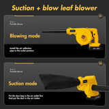 21V Cordless Leaf Blower with Batteries & Charger