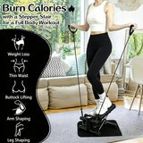 Multifunctional Mini Stepper with Resistance Bands for Home Fitness, Full Body Exercise