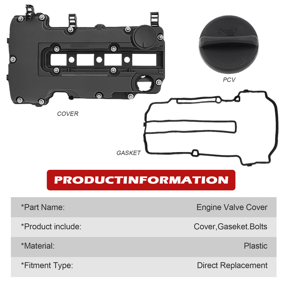 Engine Valve Cover 25198874 for Vauxhall Astra J Corsa Insignia 1.2 1.4