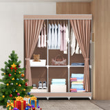 Spacious Fabric Wardrobe Closet Storage Organizer for Bedroom