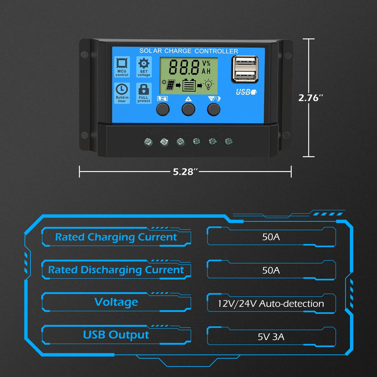 5000W Solar Panel Kit with 12V Inverter & Controller
