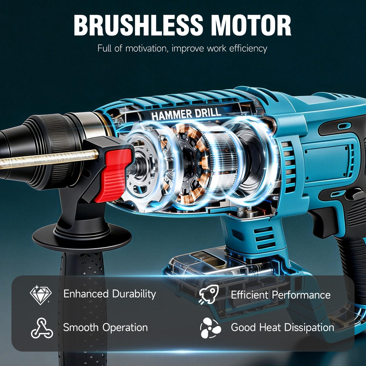 18V Brushless Cordless Hammer Drill Driver