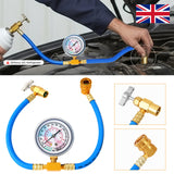 R134A Car AC Refrigerant Recharge Hose & Gauge Kit