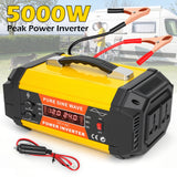 5000W 12V to 220V Car Power Inverter with 2 AC & USB Ports