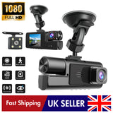 2" Triple Lens 1080P Dash Cam with Front & Rear Camera (3)