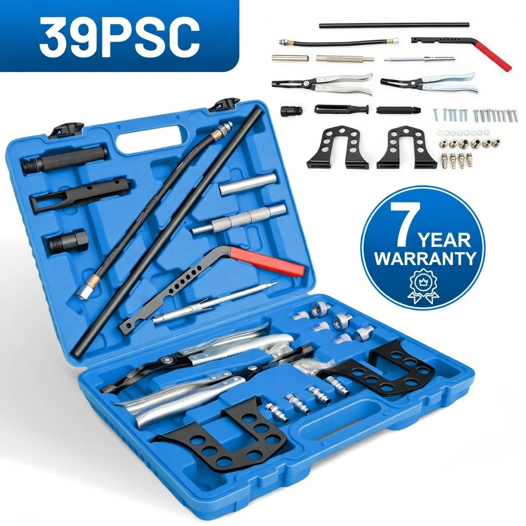 39pcs Valve Cylinder Head Spring Compressor Tool Kit for Car Engine