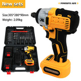 380Nm Brushless Cordless Impact Wrench Kit with Battery