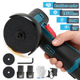 12V Mini Cordless Angle Grinder Kit with Batteries & Charger