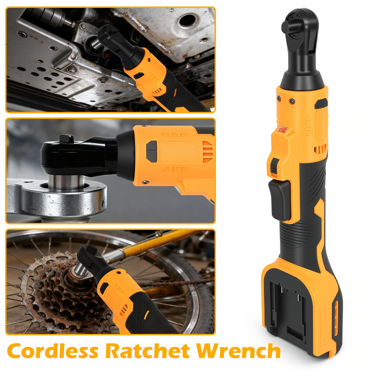 3/8" Brushless Cordless Ratchet Wrench For Dewalt 18V/20V Batteries