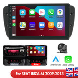 9'' Apple Carplay Android 14 Radio Stereo 2+32GB — SEAT IBIZA 6J 2009-2013