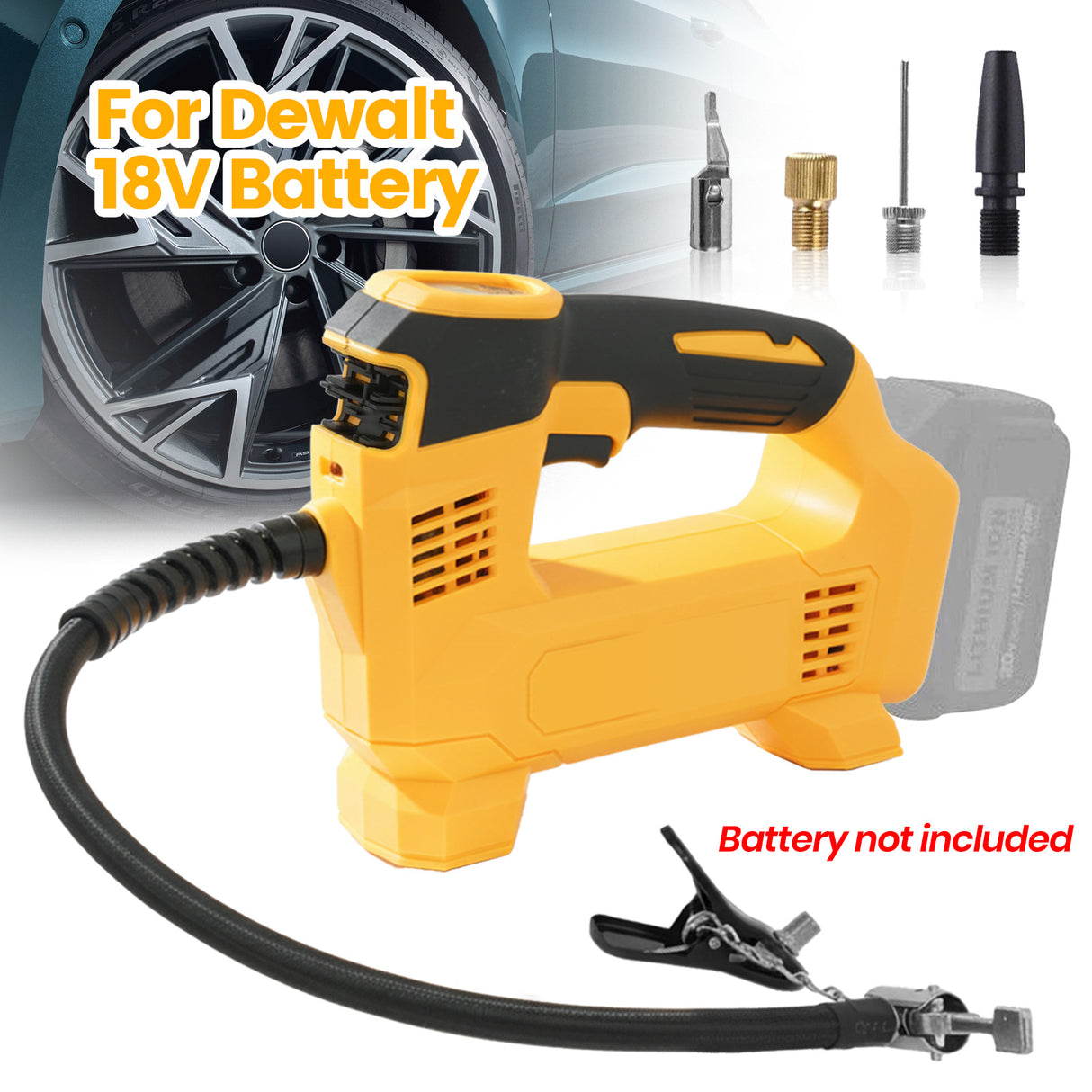 18V Cordless Car Tyre Inflator for DeWalt / Makita
