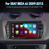 7'' Apple Carplay Android 14 Radio Stereo 2+64G — SEAT IBIZA 6J 2009-2013