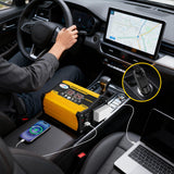 4000W 12V to 220V Car Power Inverter with 1 AC & 2 USB-A