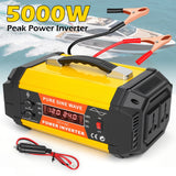 5000W 12V to 220V Car Power Inverter with 2 AC & USB Ports