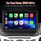 9'' Apple Carplay Android 14 Radio Stereo 1+32G — Ford Fiesta 2009-2016