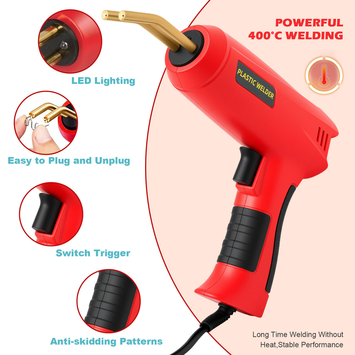 Electric Hot Melt Staple Gun for Upholstery and Carpentry
