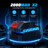 21V Cordless Electric Jigsaw with Batteries & Charger