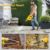 21V Cordless Leaf Blower with Batteries & Charger