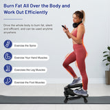 Multifunctional Mini Stepper with Resistance Bands for Home Fitness, Full Body Exercise