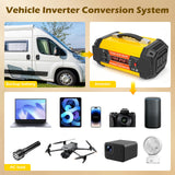 5000W 12V to 220V Car Power Inverter with 2 AC & USB Ports