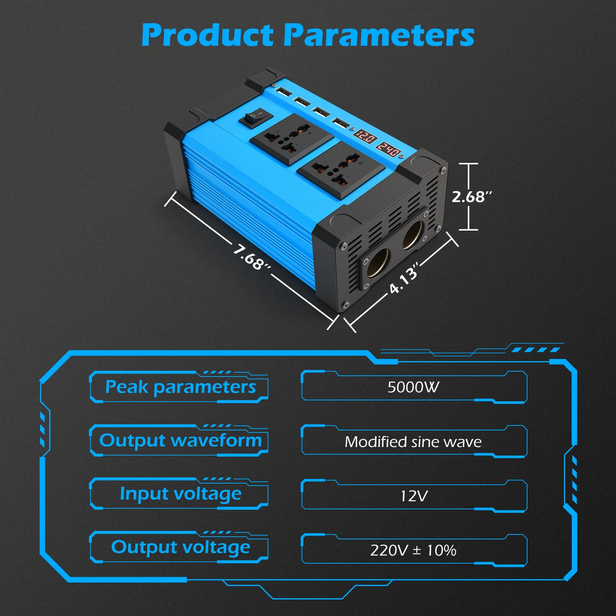 5000W Solar Panel Kit with 12V Inverter & Controller