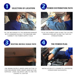 3" Teiple Lens 1080P WiFi Dash Cam Kit with Front & Rear Camera