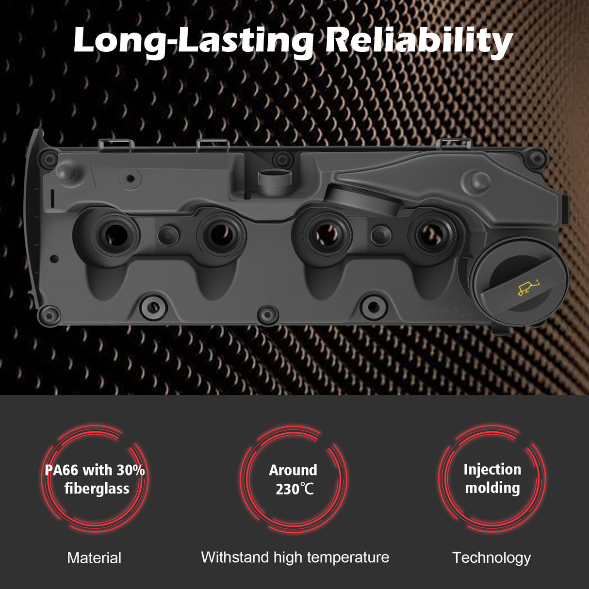 Engine Valve Cover 03L103469C for Volkswagen Caddy 2011–2016 1.6 TDI