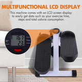 Multifunctional Mini Stepper with Resistance Bands for Home Fitness, Full Body Exercise