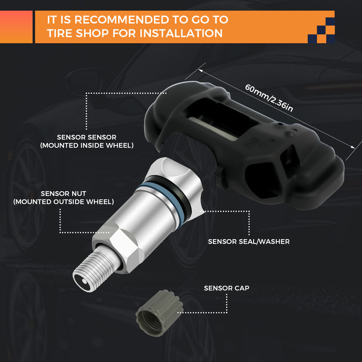 Tyre Pressure Sensor 13598775 for Vauxhall Astra Corsa Zafira Insignia
