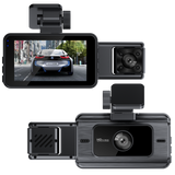 3" Teiple Lens 1080P WiFi Dash Cam Kit with Front & Rear Camera