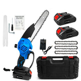 21V Cordless Handheld Mini Chainsaw Kit with Batteries & Charger