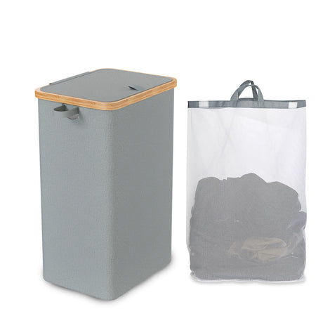 Foldable Laundry Basket with Inner Bag