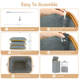 Foldable Laundry Basket with Inner Bag