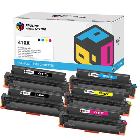 Compatible HP Color LaserJet Pro M452dn Toner Cartridges 5pk