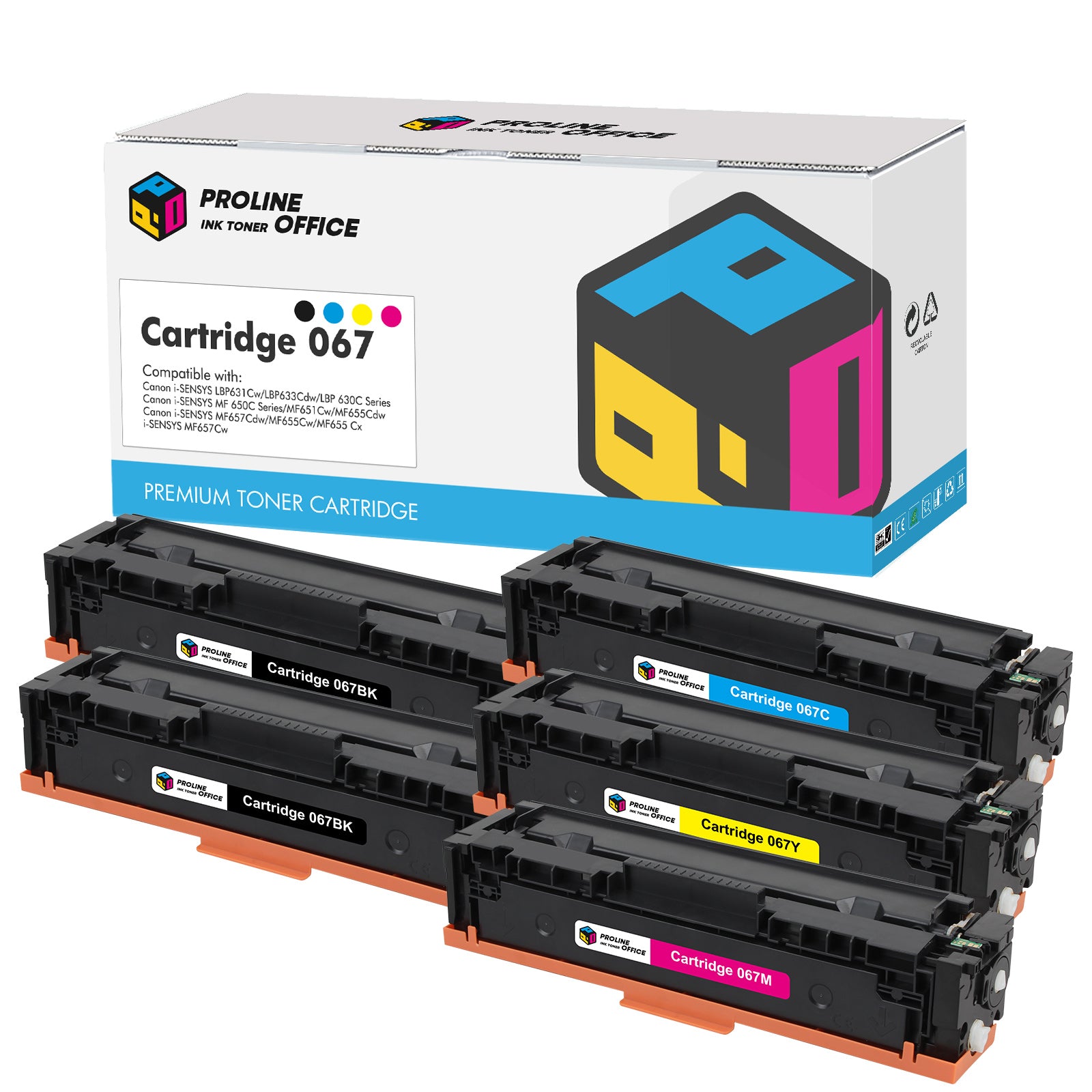 Compatible Canon 067 Toner Cartridges Multipack CMYK – ProlineOffice