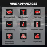 Single-support 3T axle telescopic Jack - 2pcs