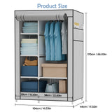 Small Non-Woven Fabric Wardrobe