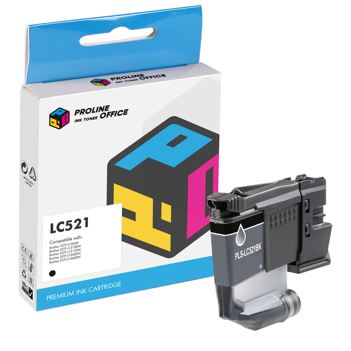 Compatible Brother LC521 Ink Cartridge Black
