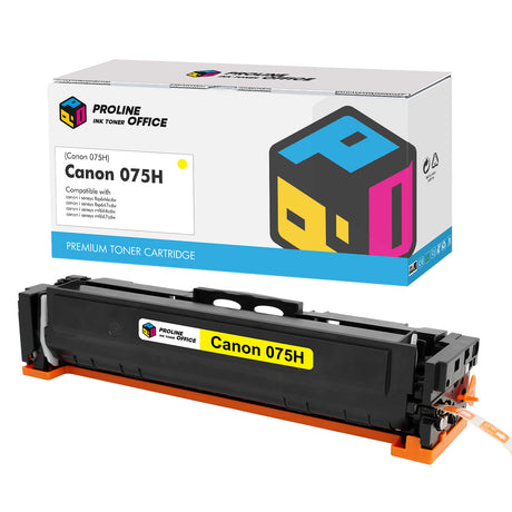 Compatible Canon 075H Toner Cartridge Yellow